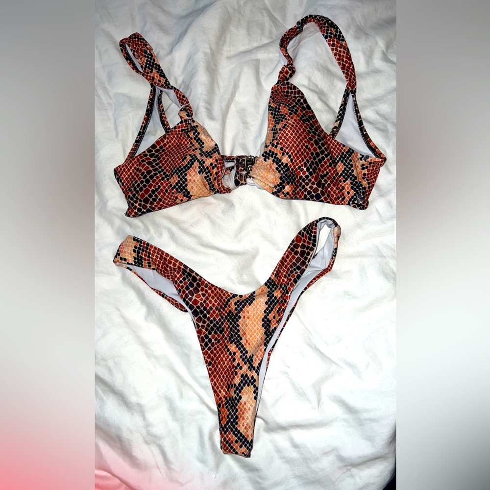 Snakeskin bikini